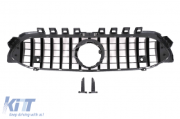 Kühlergrill für Mercedes A W177 V177 04.18-2022 GT-R Panamericana Look Schwarz-image-6091614