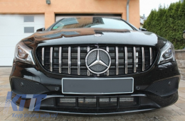 Kühlergrill für Mercedes CLA C117 X117 W117 Facelift 16-18 GT-R Panamericana Look-image-6042849