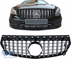 Kühlergrill für Mercedes CLA C117 X117 W117 Facelift 16-18 GT-R Panamericana Look-image-6098103