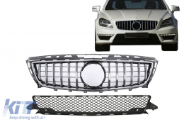 Kühlergrill für Mercedes CLS W218 C218 X218 Sport Line 11-14 GTR Look-image-6102142