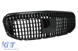 Kühlergrill für Mercedes GLS SUV X167 2019-2023 M-Design Glänzend schwarz-image-6086604