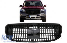 Kühlergrill für Mercedes GLS SUV X167 2019-2023 M-Design Glänzend schwarz-image-6087791