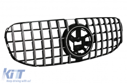 Kühlergrill für Mercedes GLS SUV X167 2019-2023 GT-R Panamericana Look Chrom-image-6088844