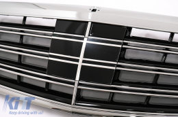 Kühlergrill für Mercedes S-Klasse W222 2014-08.2020 S63 S65 Look Chrom-image-6099086