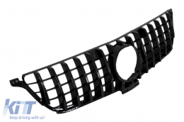 Kühlergrill für Mercedes W166 ML 12-14 GT-R Panamericana Look Glänzend Schwarz-image-6042781