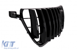 Kühlergrill für Mercedes W166 ML 12-14 GT-R Panamericana Look Glänzend Schwarz-image-6042783