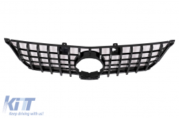 Kühlergrill für Mercedes W166 ML 12-14 GT-R Panamericana Look Glänzend Schwarz-image-6099922