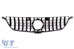 Kühlergrill für Mercedes W166 ML 12-14 GT-R Panamericana Look Glänzend Schwarz-image-6099923