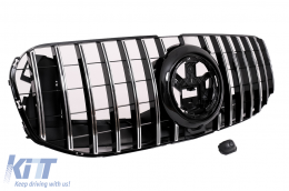 Kühlergrill Frontgrill für Mercedes GLS SUV X167 2019-2023 GT-R Panamericana Look Chrom-image-6086586