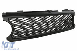 Kühlergrill Seitenschlitze für Range Rover Vogue III L322 06-09 Schwarzgrau Aufgeladen-image-6006868