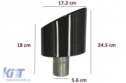 
Kipufogóvégek Audi A4 B9 (2016-2019) A5 F5 (2017-2019) modellekhez, fekete-image-6079532