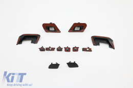 Kit carrocería para BMW 5 Series G30 2017-2019 Parachoques Difusor de aire Faldones laterales PDC SRA-image-6095540