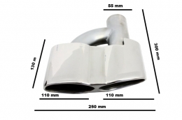 Kit Carrosserie complet pour Embouts Silencieux d'échappement Mercedes Classe S W221 Feux arrière à  DEL 2005-2011 (LWB) AMG Design-image-6027977