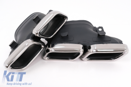 Kit carrosserie Pare-chocs pour Mercedes GLE W166 SUV 15+ Diffuseur Embouts --image-6100867