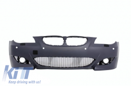 Kit carrosserie pour BMW 5er E60 03-07 Pare-chocs Grilles double Black Look M5-image-6061860