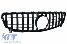 Kit Carrosserie pour MERCEDES W176 12-18 Facelift A45 Look Pare-chocs Grille Noir-image-6050086