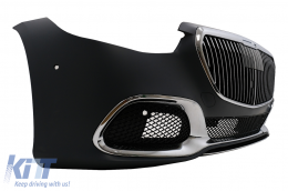 Kit carrozzeria di conversione per Mercedes S W223 Limousine 20+ Paraurti M-Look nero-image-6097651