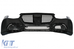 Kit carrozzeria di conversione per Mercedes S W223 Limousine 20+ Paraurti M-Look nero-image-6097655