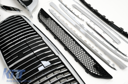 Kit carrozzeria di conversione per Mercedes S W223 Limousine 20+ Paraurti M-Look nero-image-6097667