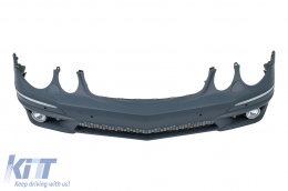 Kit carrozzeria minigonne laterali per Mercedes Classe E W211 06-09 E63 Look paraurti fendinebbia-image-6108264