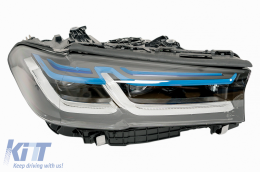 Kit carrozzeria Paraurti per BMW Serie 5 G30 17-19 Luci Griglia M5 LCI Design 2020-image-6098448