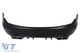 Kit carrozzeria Paraurti per Mercedes Classe C W204 07-15 Conversione al W205 C63 Design-image-6103444