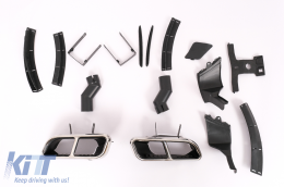 Kit carrozzeria Paraurti per Mercedes Classe C W204 07-15 Conversione al W205 C63 Design-image-6103450