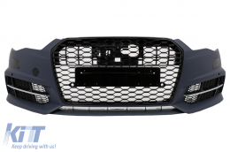 Kit carrozzeria per AUDI A6 C7 4G Berlina 11-2017 Conversione al design 2018 Paraurti Luci-image-6103162