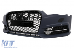 Kit carrozzeria per AUDI A6 C7 4G Berlina 11-2017 Conversione al design 2018 Paraurti Luci-image-6103164