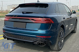 Kit carrozzeria per Audi Q8 SUV 2018+ RS Design Paraurti Griglia Consigli di scarico-image-6107106