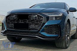 Kit carrozzeria per Audi Q8 SUV 2018+ RS Design Paraurti Griglia Consigli di scarico-image-6107108