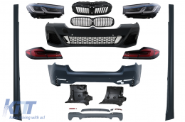 Kit carrozzeria per BMW 5 G30 17-19 M-Tech Look Conversione a G30 LCI 2020 Look-image-6097114