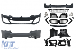 Kit carrozzeria per BMW 5 G30 Limousine 17-19 Minigonne paraurti M-Tech Look-image-6096274