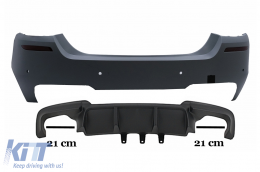 Kit carrozzeria per BMW Serie 5 F10 2011-2014 M-Technik Design Paraurti Minigonne laterali PDC-image-6098407