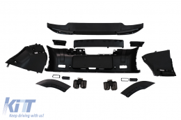 Kit carrozzeria per Land Rover Defender SUV L663 2019+ Paraurti Spoiler Griglia Passaruota Fanali posteriori-image-6099602