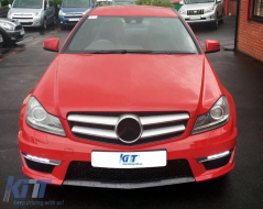 Kit carrozzeria per Mercedes Classe C C204 Coupe 2011-2015 C63 Design Paraurti Gonne Laterali-image-6086941