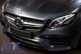 Kit carrozzeria per Mercedes Classe E W213 16-2019 E63 Design Paraurti Scarico Crom-image-6021268