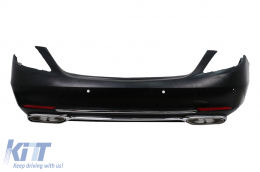 Kit carrozzeria per Mercedes Classe S W221 05-13 Conversione al design W222 del 2018 Paraurti-image-6103340