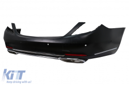 Kit carrozzeria per Mercedes Classe S W221 05-13 Conversione al design W222 del 2018 Paraurti-image-6103342