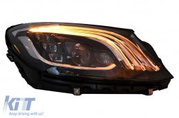 Kit carrozzeria per Mercedes Classe S W221 05-13 Conversione al design W222 del 2018 Paraurti-image-6103357