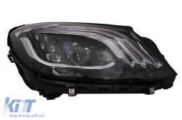 Kit carrozzeria per Mercedes Classe S W221 05-13 Conversione al design W222 del 2018 Paraurti-image-6103360