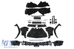 Kit carrozzeria per Mercedes Classe S W221 05-13 Conversione al design W222 del 2018 Paraurti-image-6103387