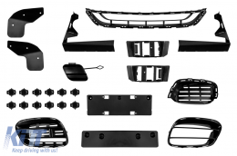 Kit carrozzeria per Mercedes Classe S W222 Facelift 13-08.20 Paraurti Scarico S63 Look-image-6096415