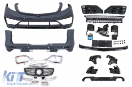 Kit carrozzeria per Mercedes Classe V W447 2014-03.2019 Paraurti Griglie PDC Diffusore-image-6102083