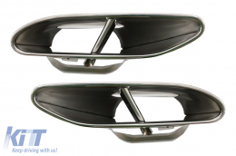 Kit carrozzeria per Mercedes S W222 Facelift 13+ Paraurti Punte silenziatore M Look-image-6081563