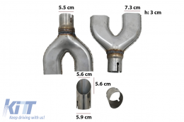 Kit Carrozzeria per Rover Vogue IV L405 13-17 Paraurti Griglia Punte SVO Look-image-6027237