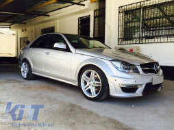 kit Carrozzeria Retrofit Conversione per Mercedes W204 Classe C Facelift 11-14 C63 Look-image-55507