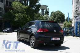 Kit completo per VW Golf 7 VII 2013-2016 GTI Look Griglia anteriore Inserzioni rosse-image-6010374