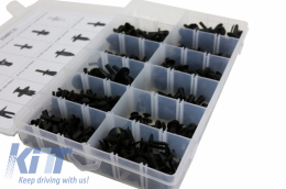 Kit de fixations en plastique Auto Clips 350 pcs--image-6040880