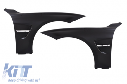 Kit für BMW F30 2011-2019 EVO M Look Kotflügel Motorhaube Tipps Kohlenstoff Matt-image-6066216